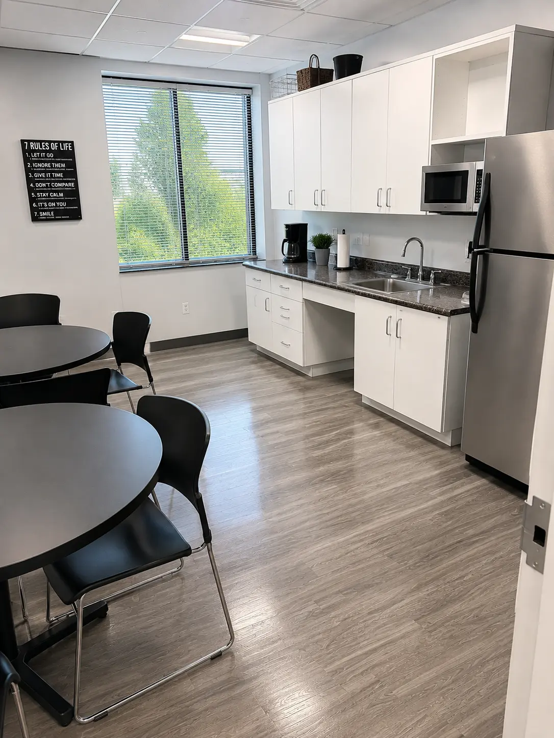Break rooms cleaned by Bonnie's Cleaning Services