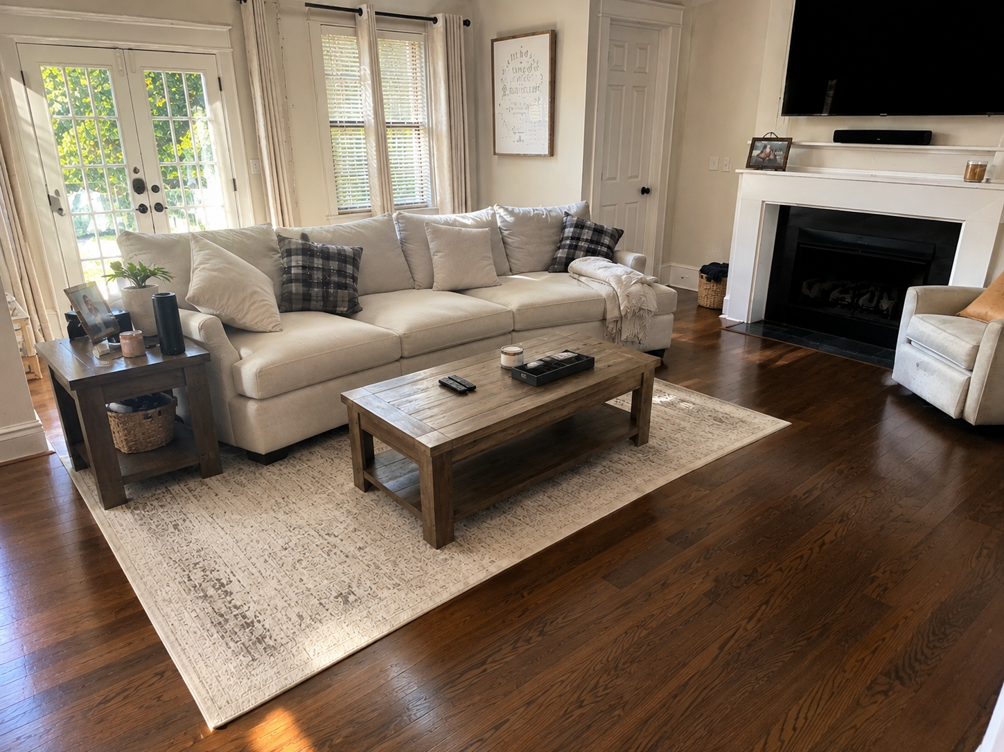 Living rooms cleaned by Bonnie's Cleaning Services