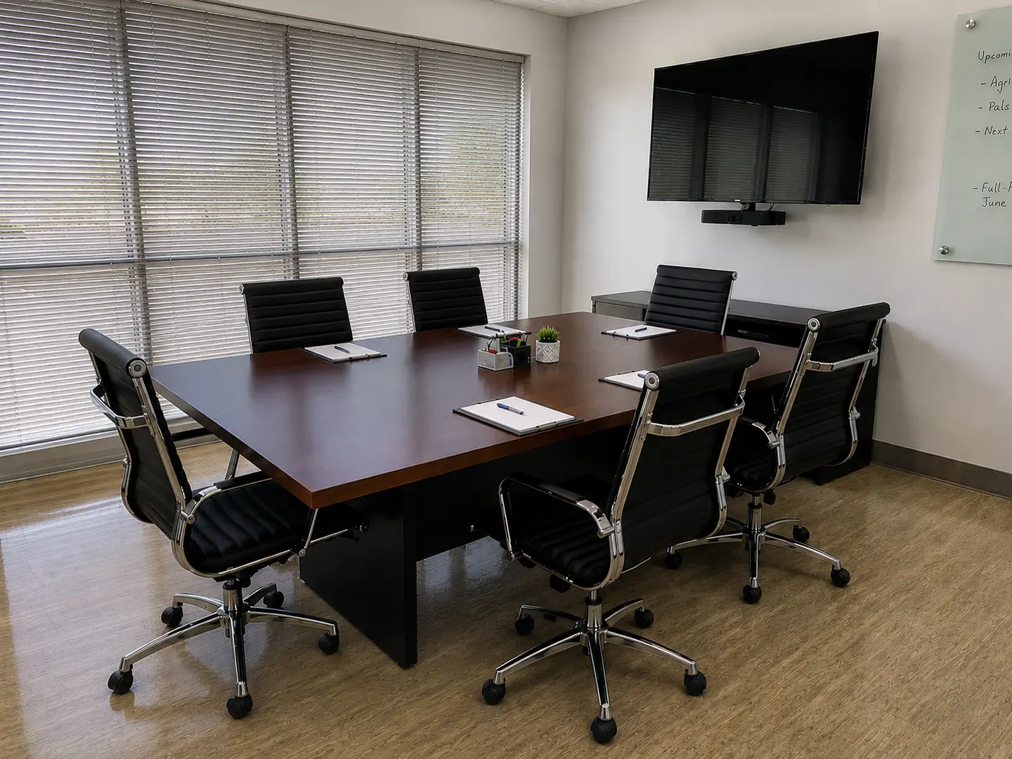 Conference rooms cleaned by Bonnie's Cleaning Services
