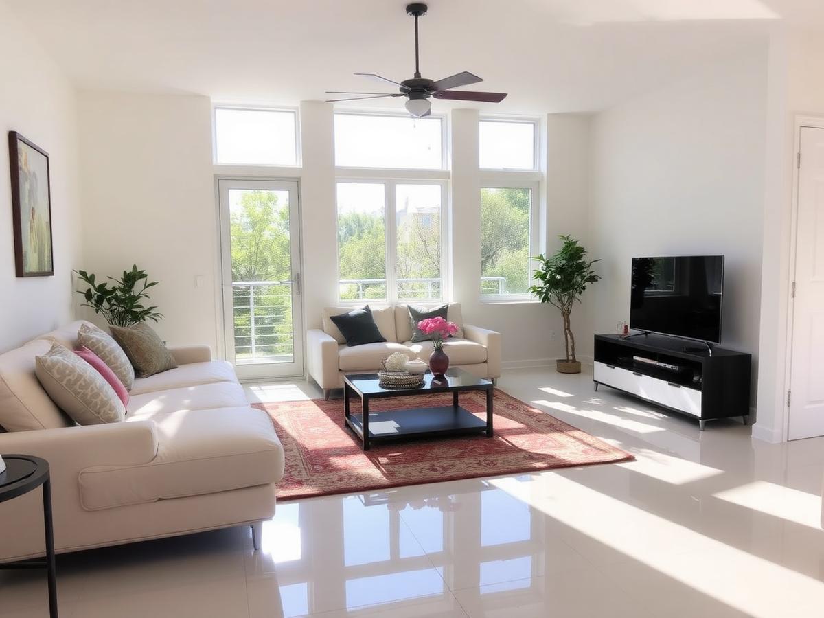 Family rooms cleaned by Bonnie's Cleaning Services