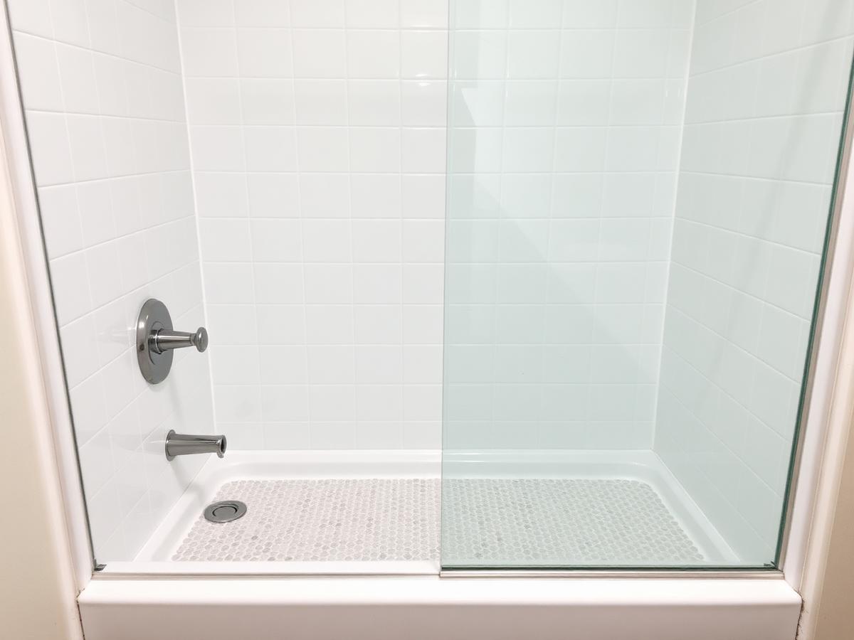 Showers & tile cleaned by Bonnie's Cleaning Services